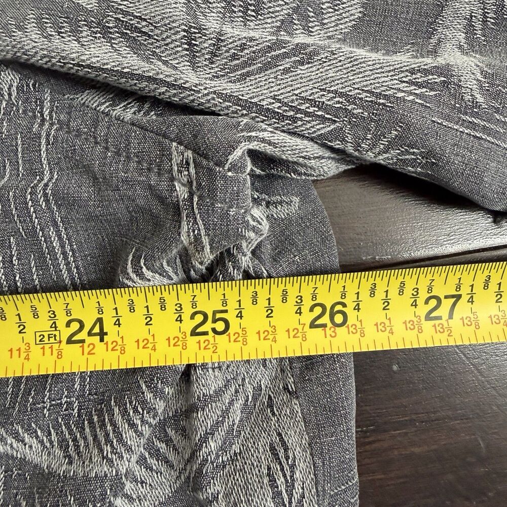 Tommy Bahama Palms In Parades Camp Shirt Gray Button Up Men’s IXL/ITG - Picture 4 of 9